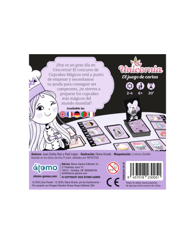 Unicornia. Juego de cartas