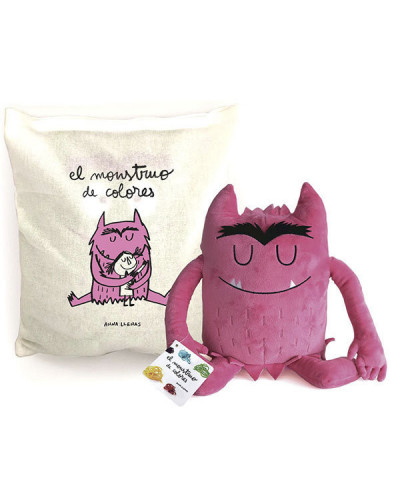 Peluche Monstruo de color Rosa Enamorado 35cm