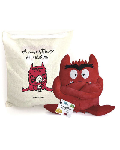 Peluche Monstruo de color Rojo Rabia 35cm