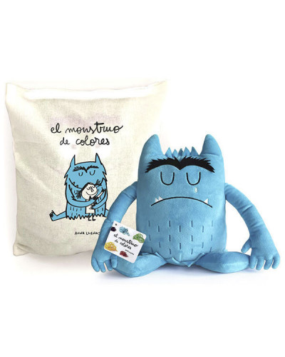 Peluche Monstruo de color Aul Tristeza 35cm