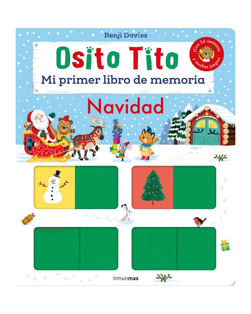 Osito Tito Mi primer libro de Memoria. Navidad