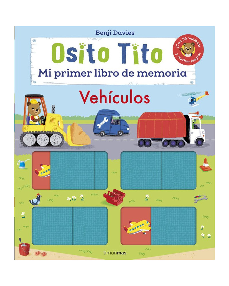 Osito Tito Mi primer libro de Memoria. Vehiculos