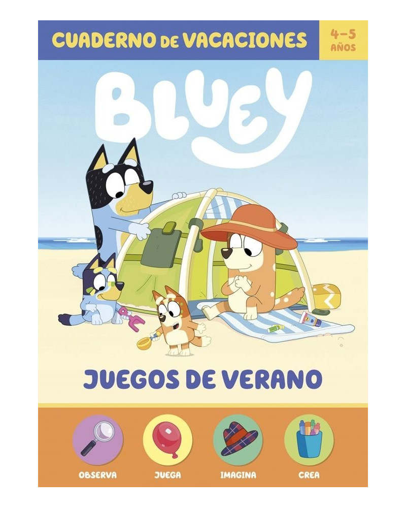 Cuaderno de vacaciones - Bluey 4-5 años