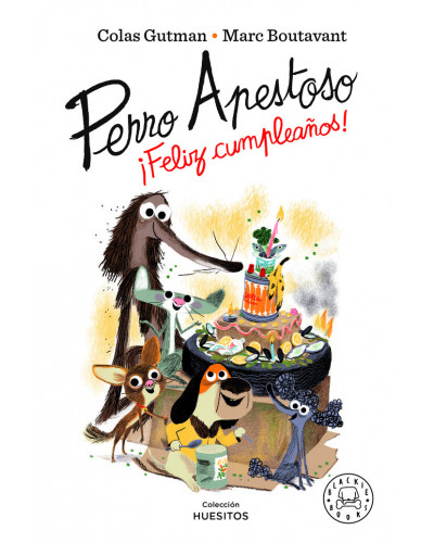 Perro apestoso feliz cumpleaños