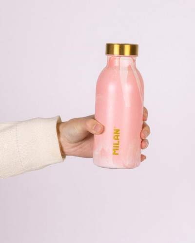 Botella isotérmica de acero inoxidable 0,35 L serie Lava rosa
