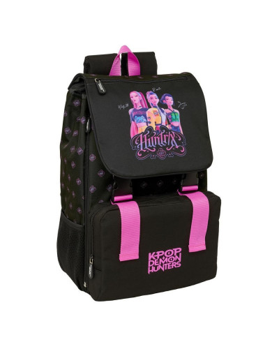 Mochila extensible k-pop demon hunters negra