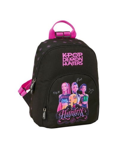 Mini mochila k-pop demon hunters negra