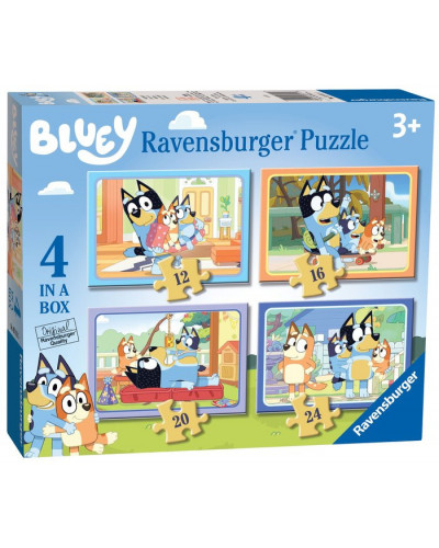 Puzzle Bluey 4 en 1 (12, 16, 20 y 24 piezas)