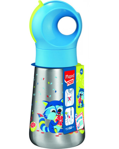 Botella Maped Picnik de acero inoxidable 350 ml Mapache