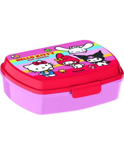 Sandwichera rectangular hello kitty and friends