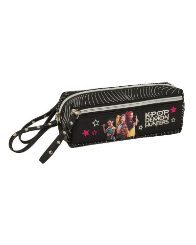 Portatodo triple pequeño con goma elástica 22 cm K-Pop Demon Hunters Energy