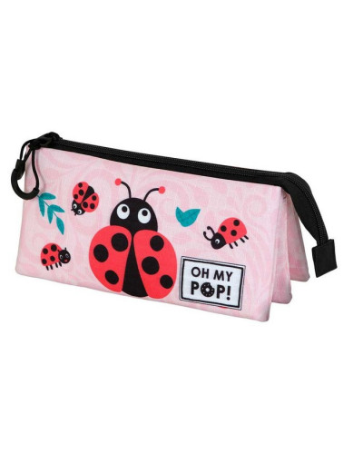 Estuche portatodo triple Oh My Pop! Ladybug