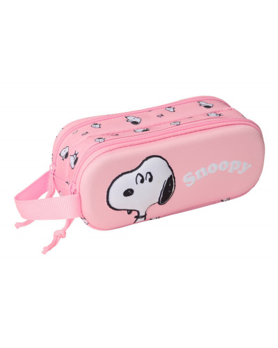 Estuche portatodo doble 3D Snoopy