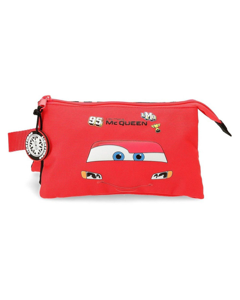 Estuche triple Cars McQueen Red