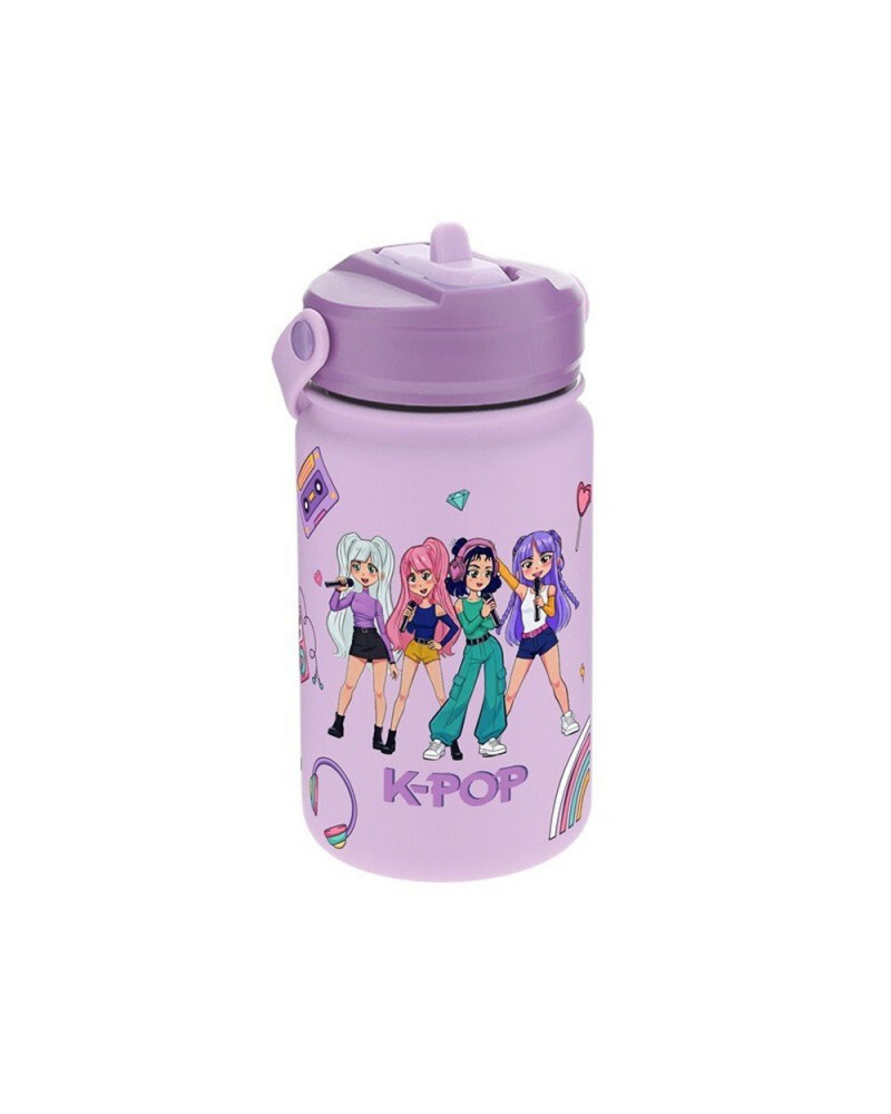 Botella térmica con pajita 330 ml Lilac K-Pop