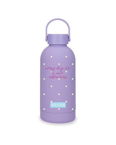Botella térmica de acero inoxidable 350 ml Movom Enjoy Adventure Lila