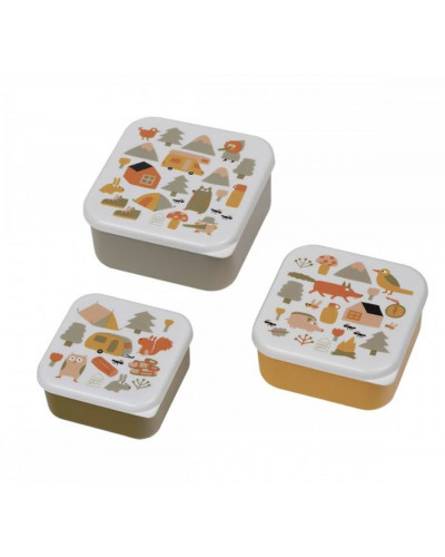 Set de 3 tuppers Bosque Aventura
