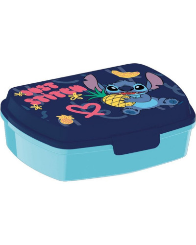 Sandwichera rectangular plastico infantil stitch palms