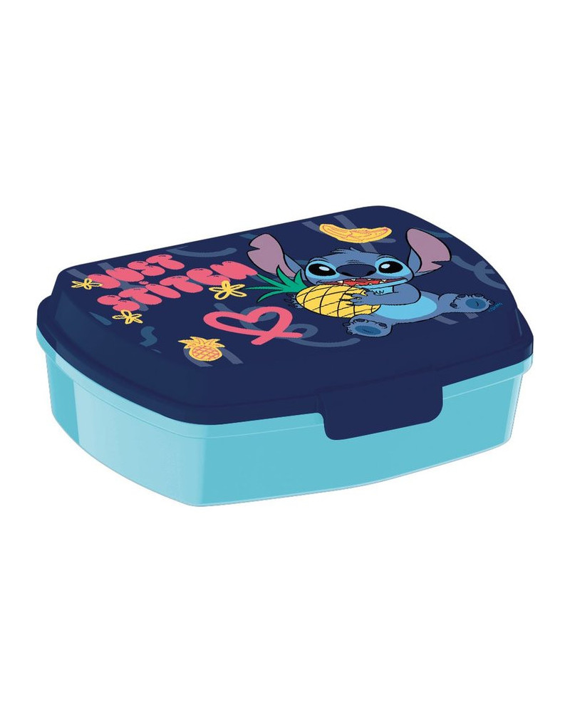 Sandwichera rectangular plastico infantil stitch palms