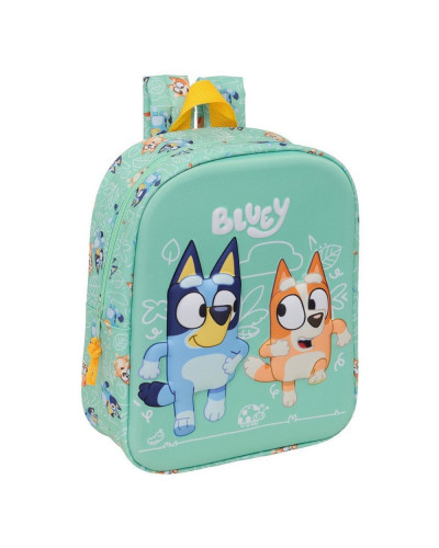 Mochila guardería 3D Bluey cuadrada 27 x 22 cm