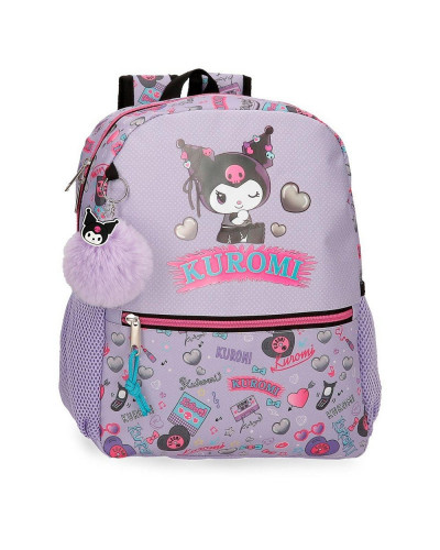 Mochila infantil Kuromi Retropop 33 cm adaptable a carro