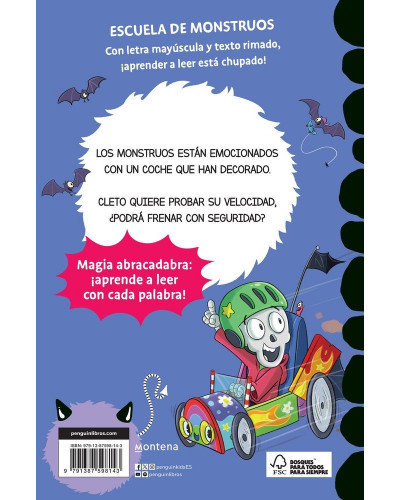 Aprende a leer en la Escuela de Monstruos 21 - Esquelético pero frenético