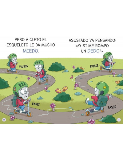 Aprende a leer en la Escuela de Monstruos 21 - Esquelético pero frenético