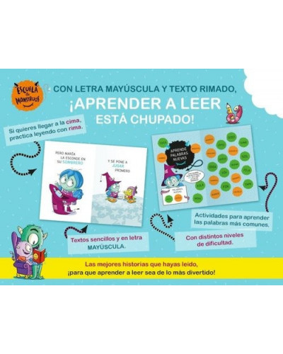 Pack Aprende a leer en la Escuela de Monstruos 1, 2 y 3