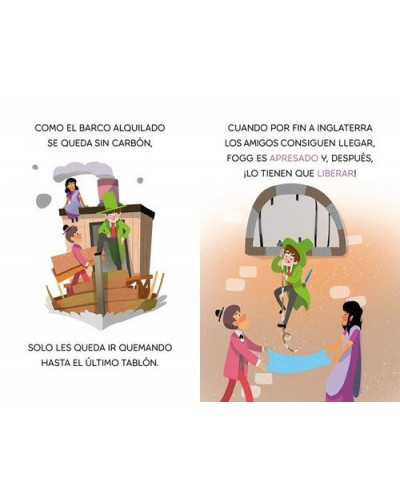 Aprende a leer con Julio Verne 1 - La vuelta al mundo en 80 días