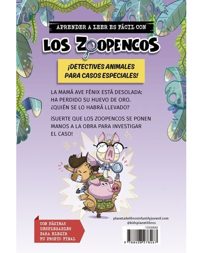 Aprende a leer con... Los detectives Zoopencos 2 - El huevo de oro robado