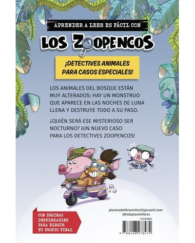 Aprende a leer con... Los detectives Zoopencos 3 - Luna llena y el búho-lobo