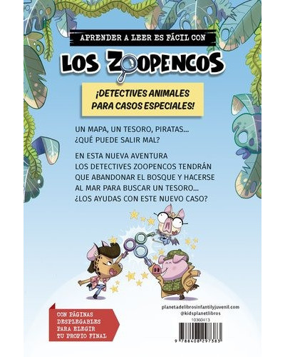 Aprende a leer con... Los detectives Zoopencos 5 - Malapata la pirata