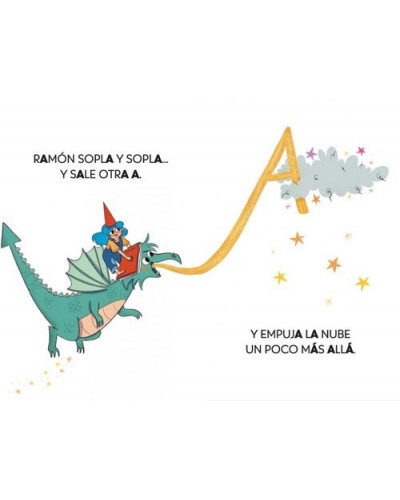 El dragón de las letras 1 - Ana, el dragón y la nube aspirador