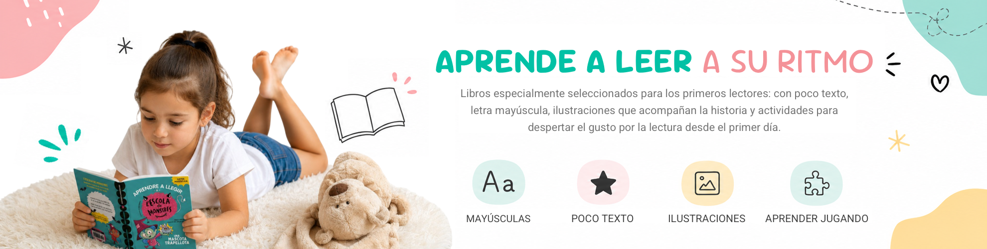 Libros de inicio lector en mayúsculas